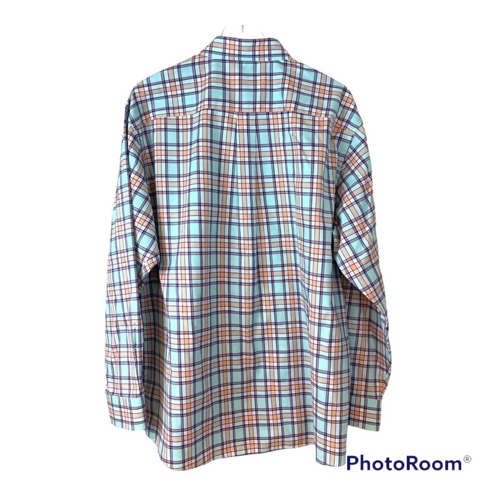 JoS A Banks Travelers Collection Plaid Button Up Dress Shirt - Picture 2 of 15